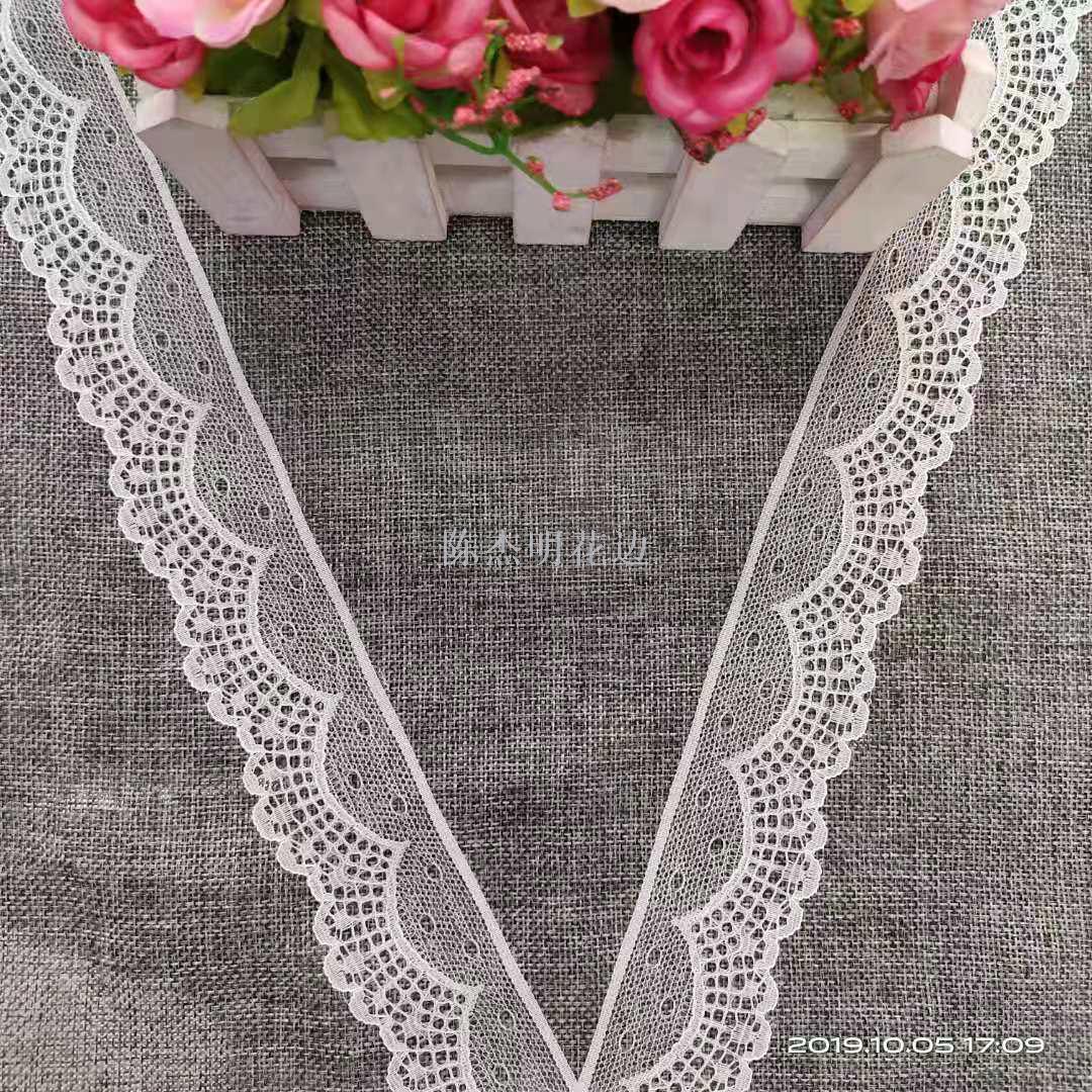 Black and white non-elastic lace, direct sales from the factory for clothing accessories Application Scenario