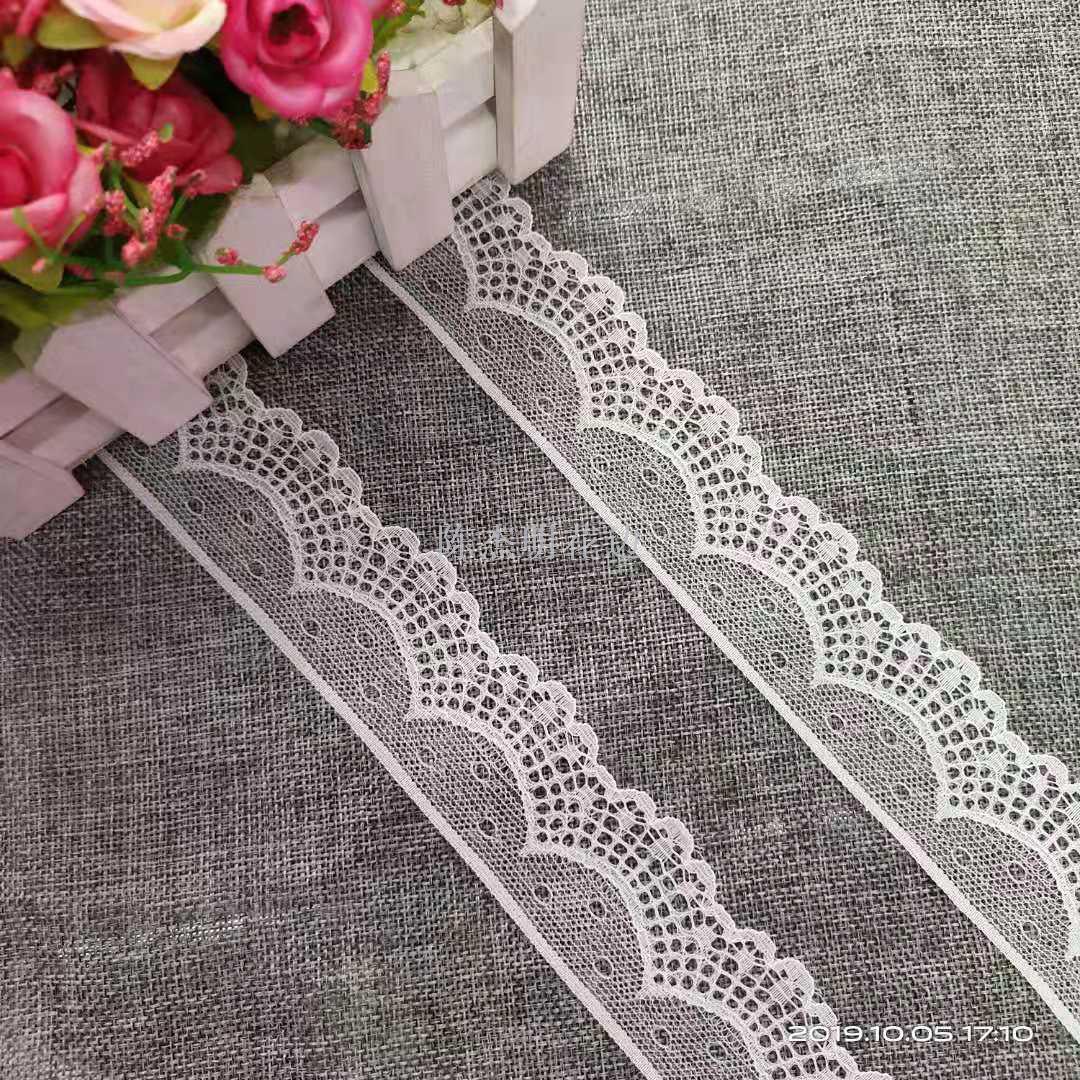 Black and white non-elastic lace, direct sales from the factory for clothing accessories details Picture