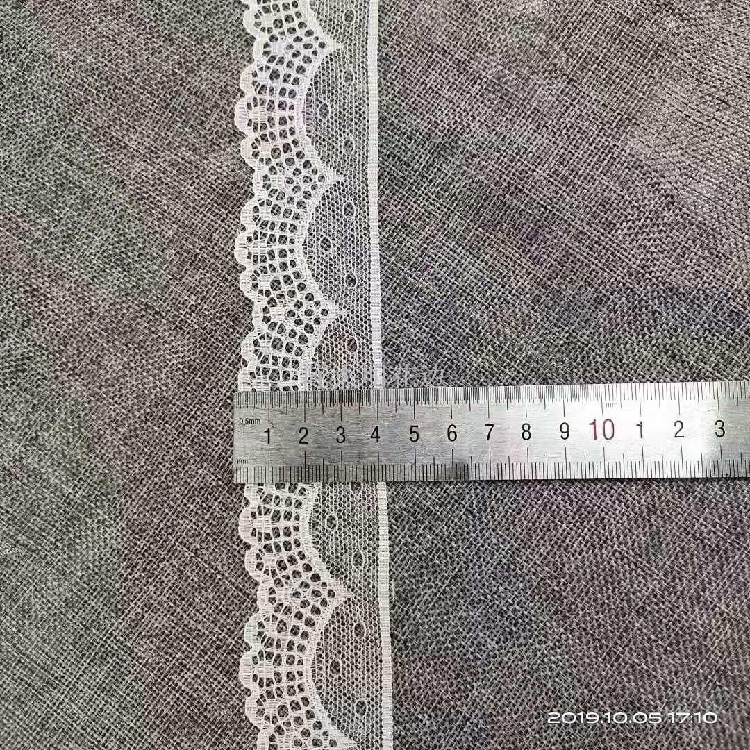 Black and white non-elastic lace, direct sales from the factory for clothing accessories Specification image