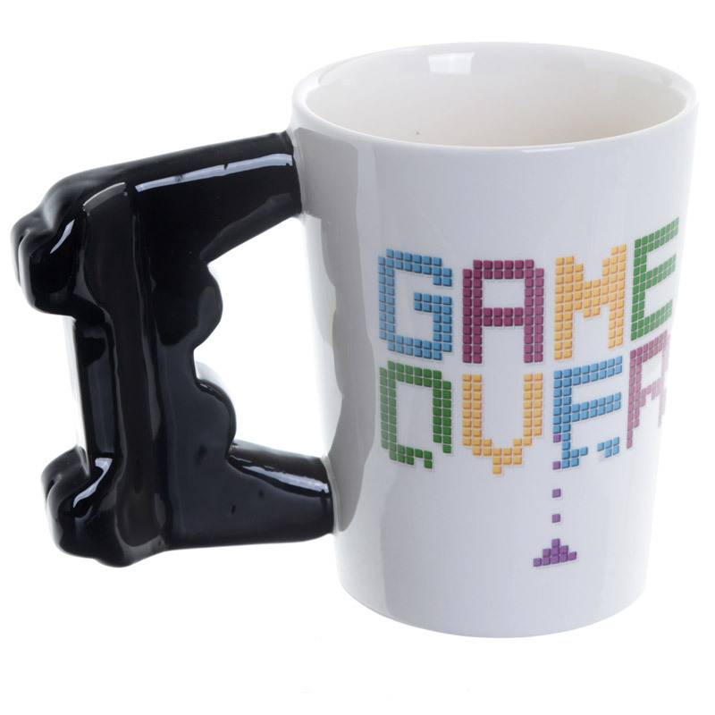 مقبض اللعبة الإبداعية، مقبض السيراميك Game Over Cكأس كأس الماء مارك Specification image