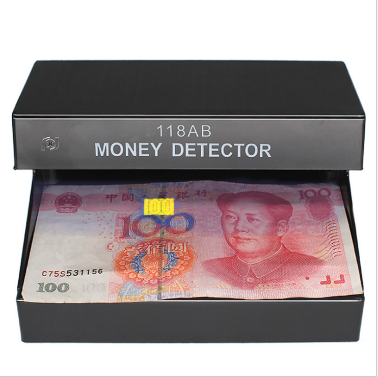 Banknote detector Small portable bill detector Fluorescent violet banknote detector Commercial foreign currency detector