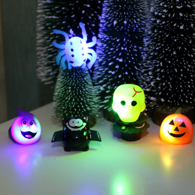 Halloween gifts Gift party finger lights illuminated toys Children's gifts pumpkin bat rings