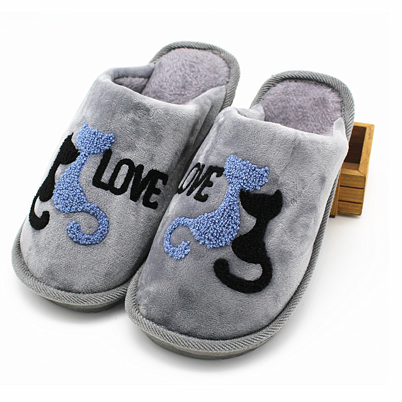 New cotton slippers for women, winter home use, couple cartoon, cute plush cotton slippers for men, factory low price Application Scenario