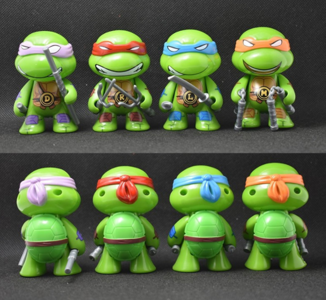 Q Version Of Teenage Mutant Ninja Turtles Tiktok The Same Car Decoration Cartoon Figure Car Accessories Creative Toys Car Supplies Item Picture