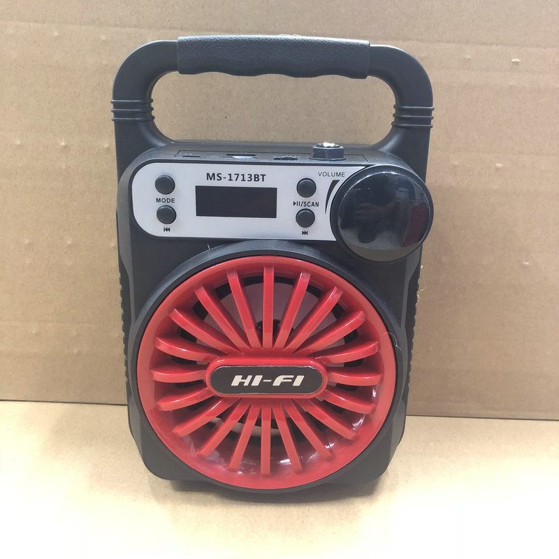 MS-1713 New wireless 5.0 Bluetooth speaker with a cartridge, knob, MIC, outdoor speaker, gift subwoofer details Picture