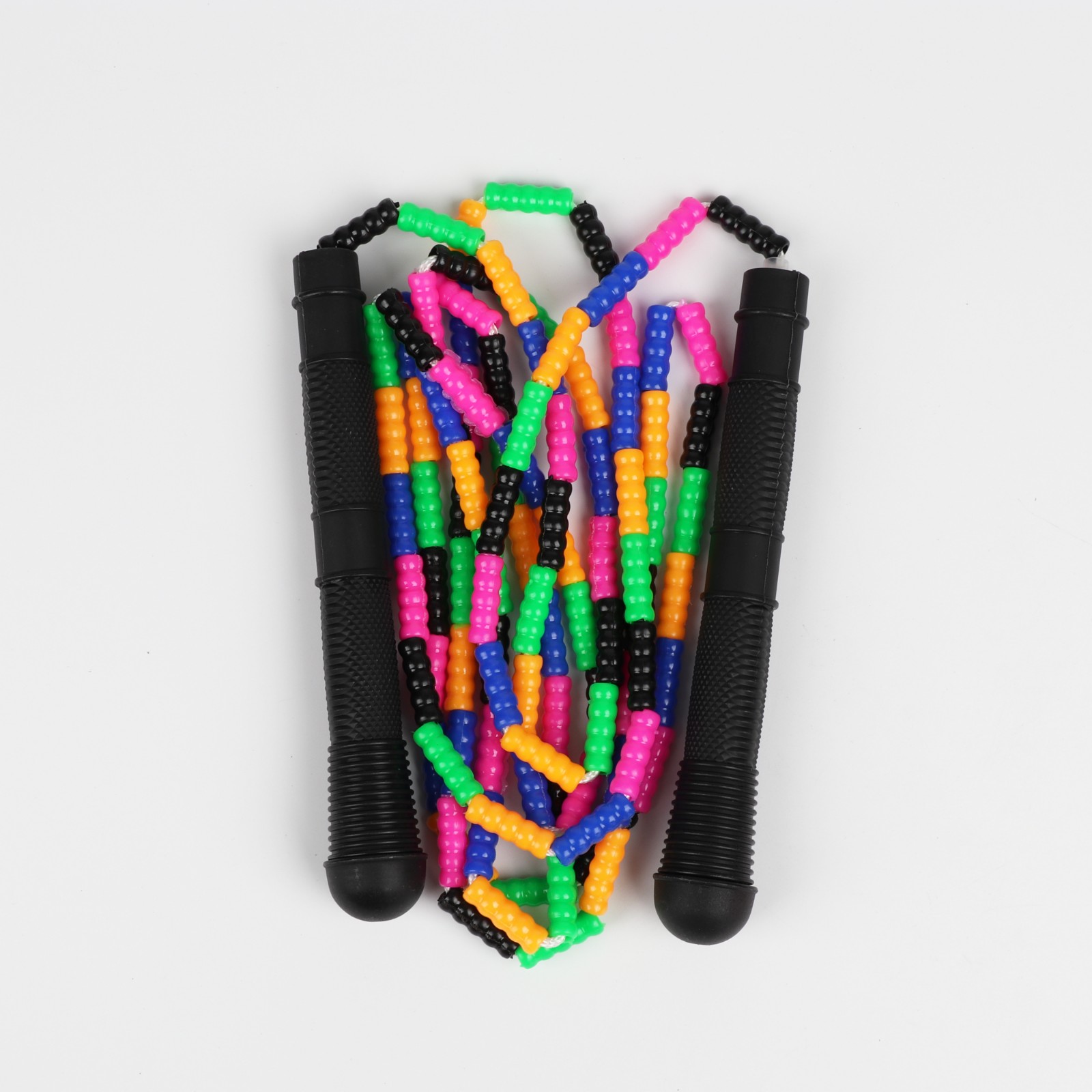 花样跳绳，软式彩色竹节适用于儿童成人可调节细节图