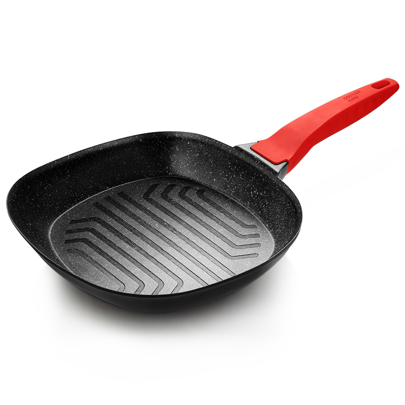 炊大皇平底锅麦饭石煎锅不粘锅煎牛排26cm电磁炉燃气灶通用JG26NB
