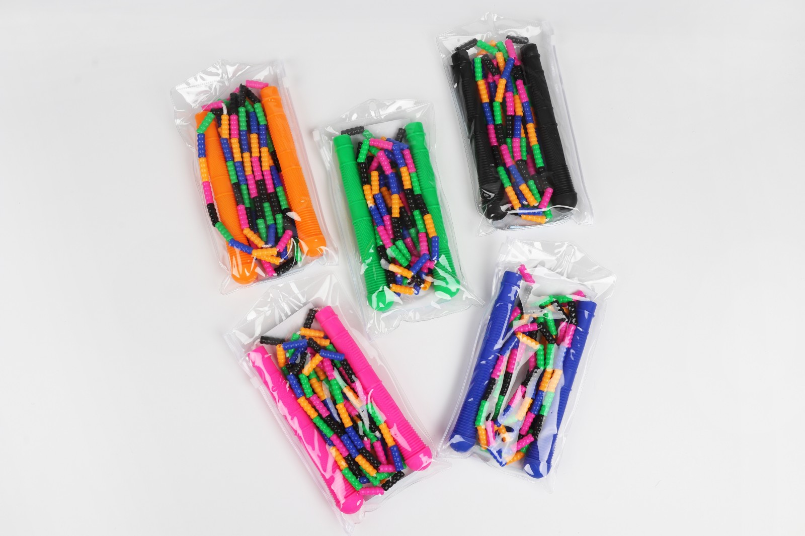 花样跳绳，软式彩色竹节适用于儿童成人可调节产品图