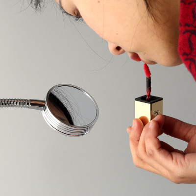 Dimmer and color palette LED beauty makeup manicure eye protection metal clip desk lamp creative makeup mirror lamp details Picture