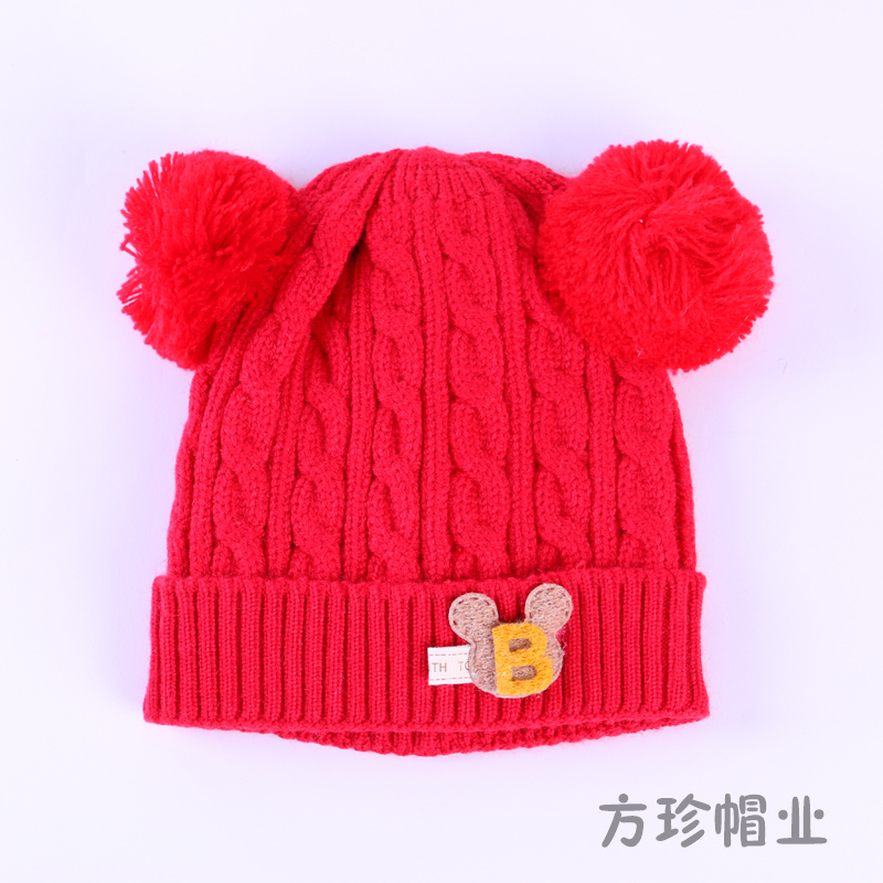 0-3-5-6 Months Infants And Toddlers Pure Cotton Ear Protective Cap Newborn Fetal Cap Warm Baby Wool Overhead Cap Specification drawing