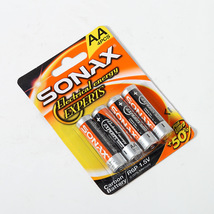 厂家直销 SONAX 四支卡装 5号电池干电池 aa电池玩具电池 P型电池