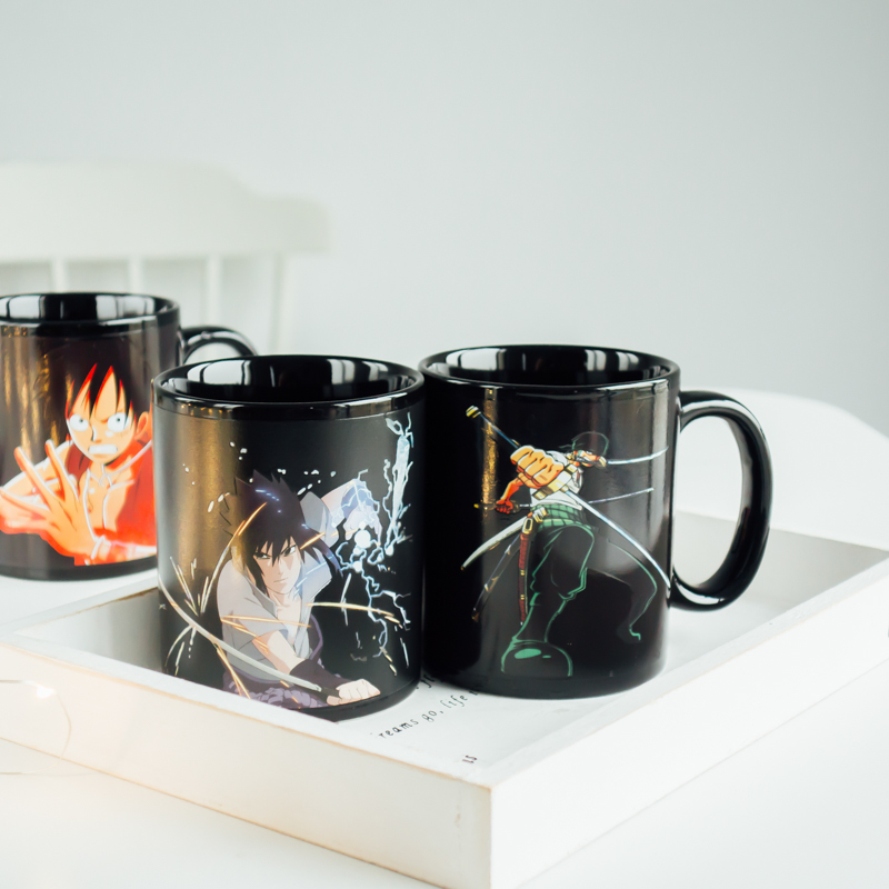 Douyin's best-selling heated color-changing water, One Piece anime Naruto water cup, Japanese large-capacity mug Application Scenario
