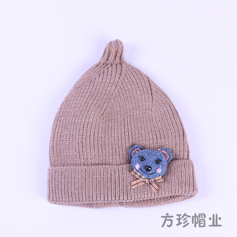 Baby Hat Fall/Winter Children's Wool Warm Hat Baby Hat 0-3-6-12 Months Baby Hat Boys Girls Specification drawing