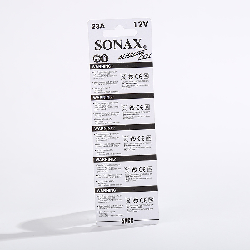 厂家直销SONAX 23A 碱性锌锰干电池家用电器遥控器电源现货批发详情图2