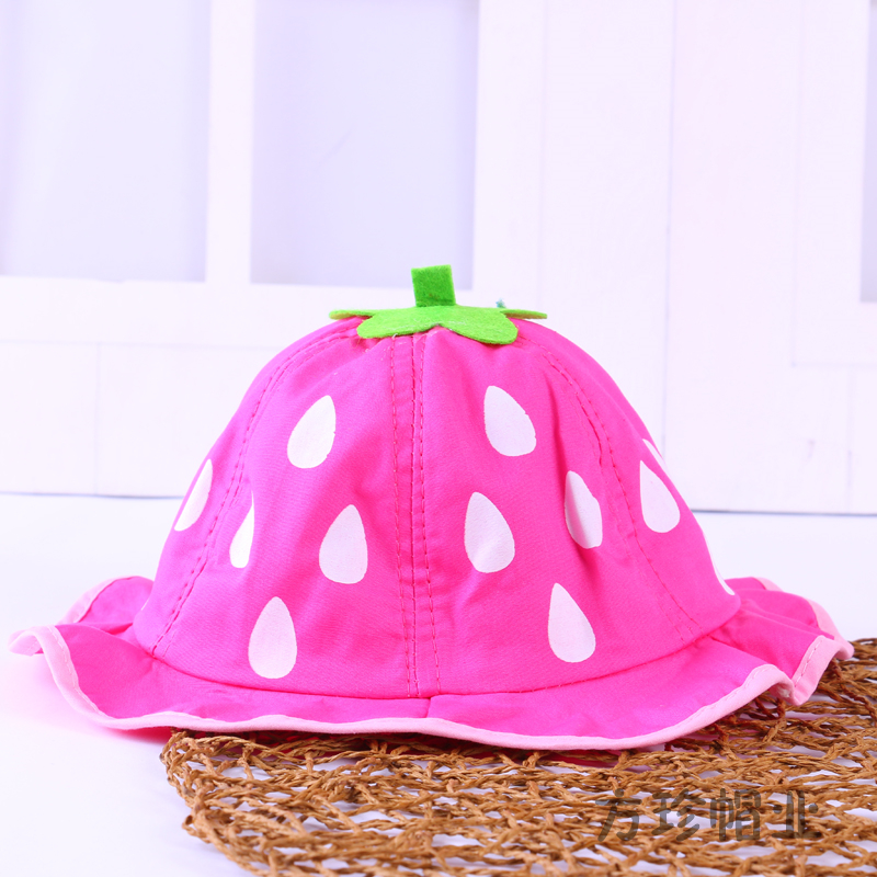 Spring Summer Baby Fisherman Hat Girl Baby 3-6-12 Months Thin Korean Version Lovely Princess Visor Basin Hat Item Picture