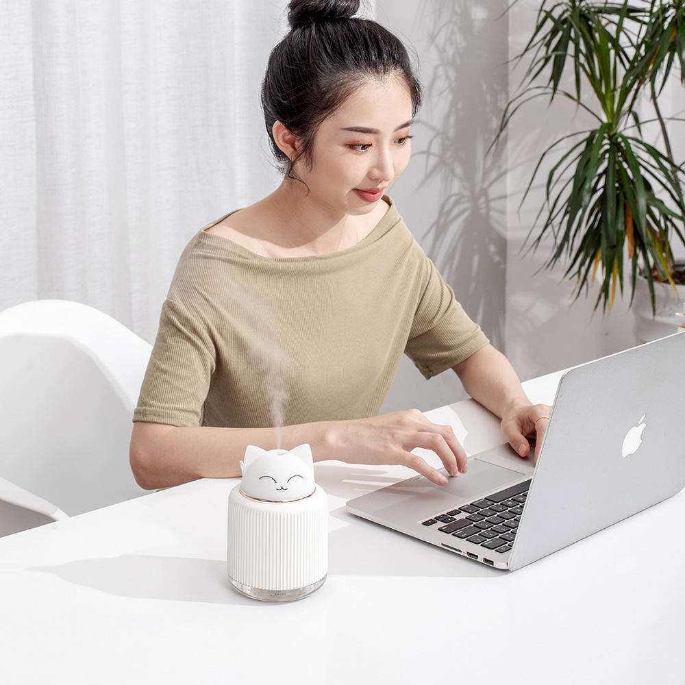 2019新款灯宠加湿器多功能小夜灯三合一车载办公室可爱卡通加湿器细节图