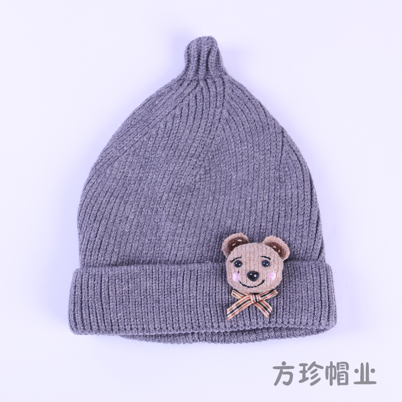 Baby Hat Fall/Winter Children's Wool Warm Hat Baby Hat 0-3-6-12 Months Baby Hat Boys Girls details Picture
