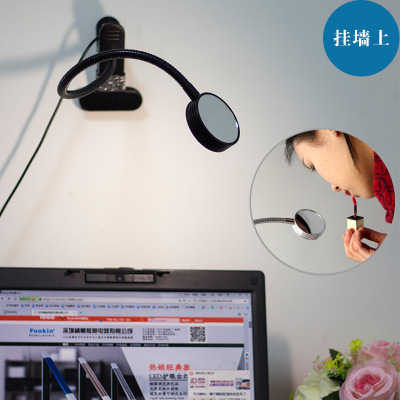 Dimmer and color palette LED beauty makeup manicure eye protection metal clip desk lamp creative makeup mirror lamp full figure