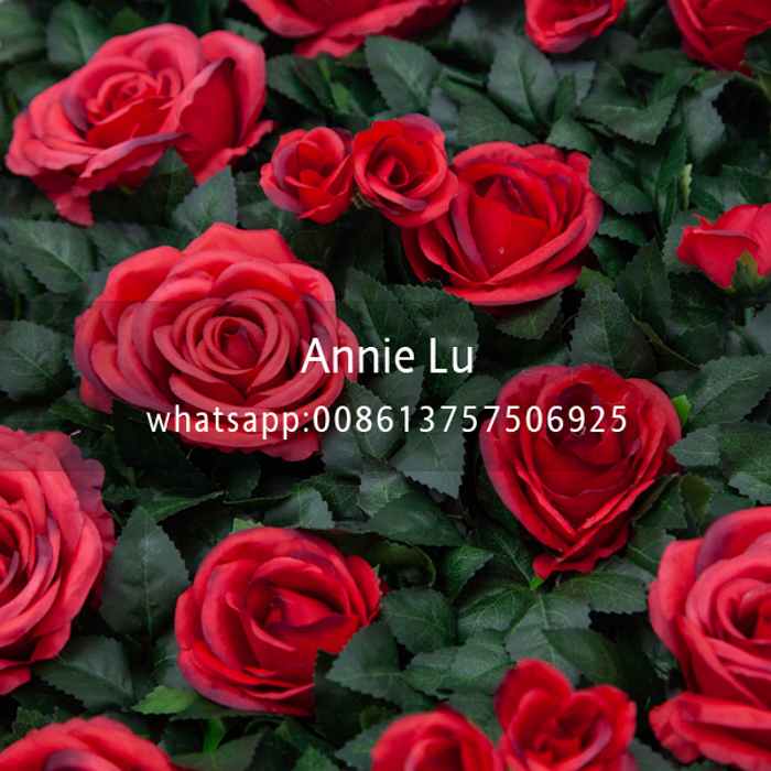 厂家批发婚庆道具仿真花绿植玫瑰花花排 婚庆酒店装饰墙面布置产品图