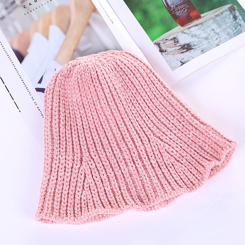 New woolen Korean adult hat foldable knit hat Beret woolen hat Specification drawing