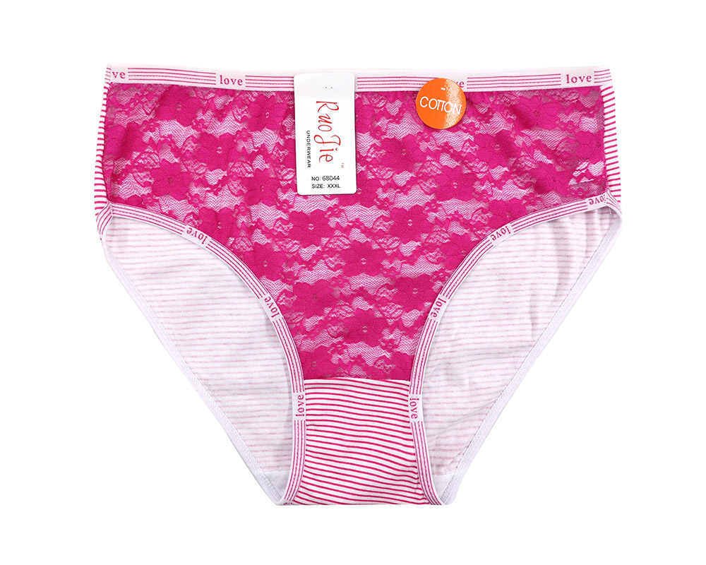 Yiwu Good Goods Love Full-Stripe Cotton High-Waisted Women's Underwear Foreign Trade Kenya Africa Application Scenario