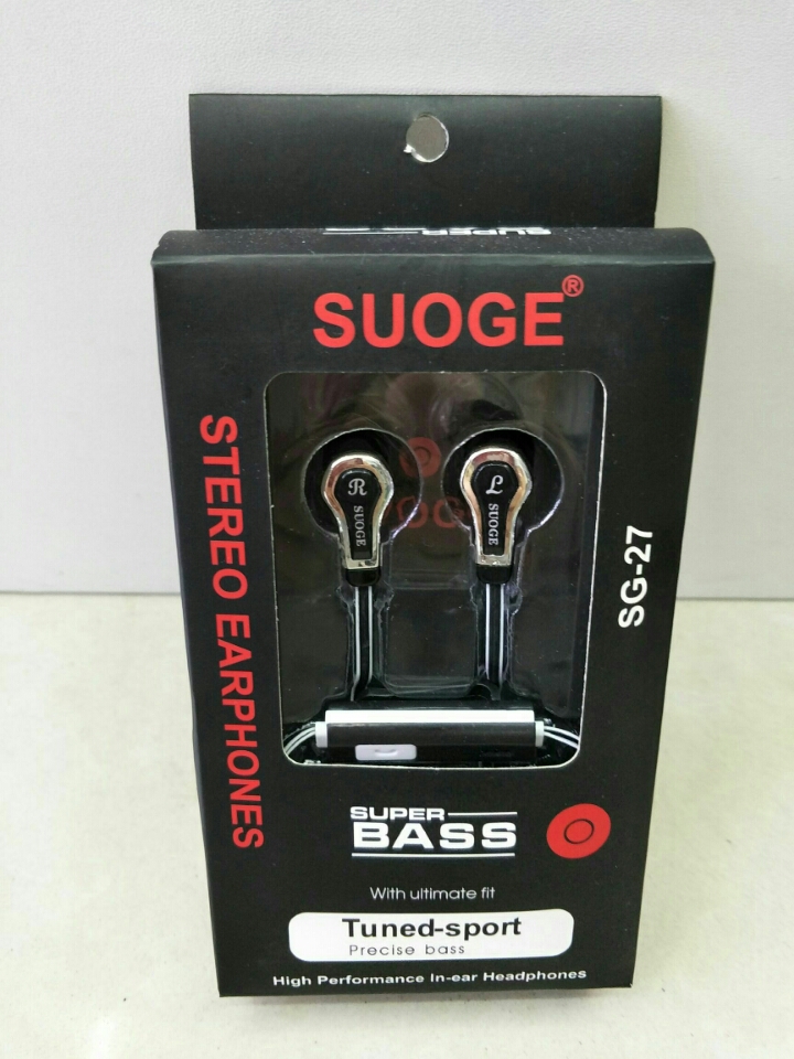 SUOGE brand headphones are universal for both mobile phones and smart devices Item Picture
