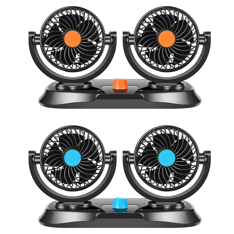 汽车用品 双头车载风扇12v电风扇 24v大货车小风扇 电风扇R-8035