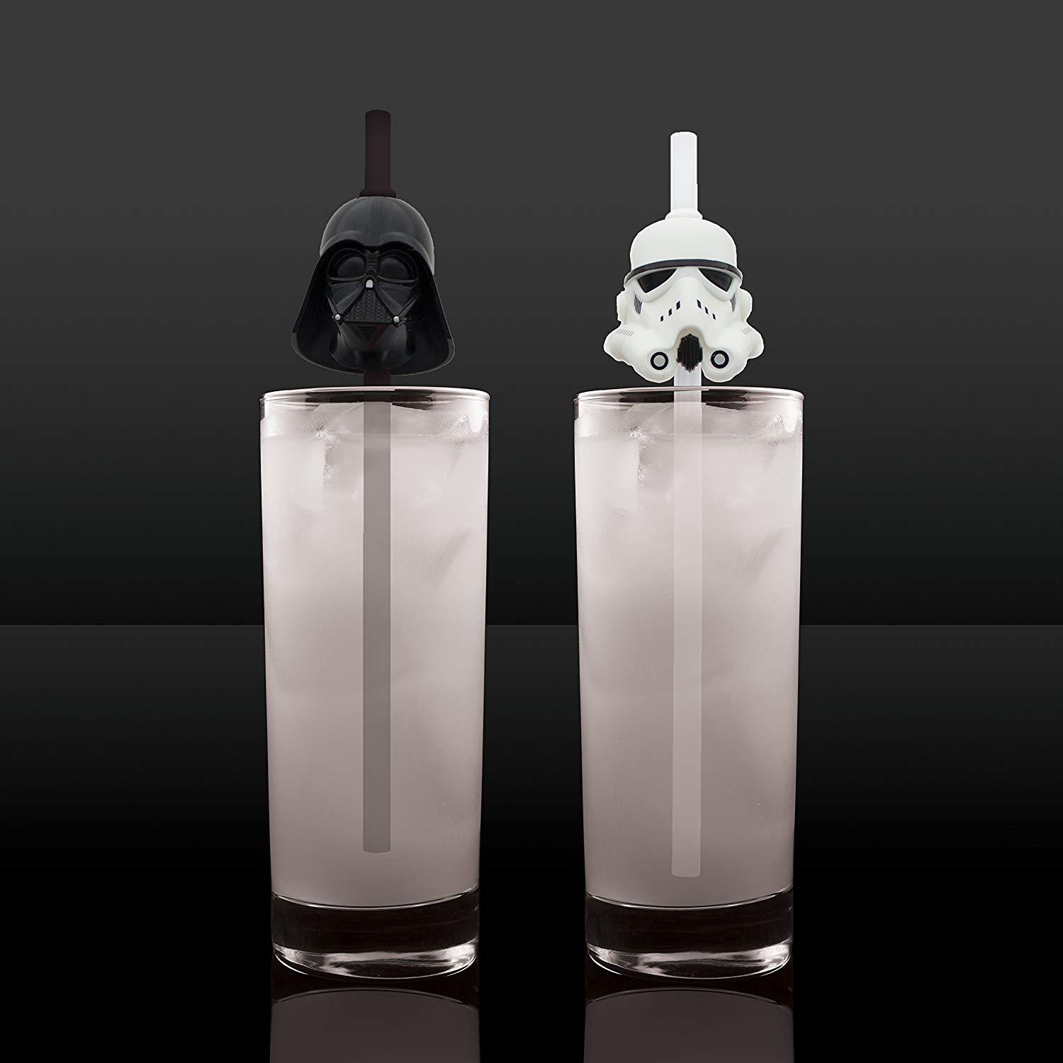 star wars Straw星球大战饮料吸管创意3D立体造型黑武士奶茶吸管产品图