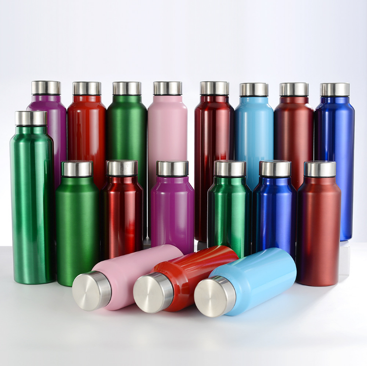 Simple unisex portable thermos cup 304 stainless steel student office straight water cup portable gift cup