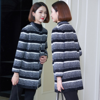 A new style of winter coat imitating mink fur for moms, a stylish and noble autumn and winter women's top for middle-aged and elderly women Specification image
