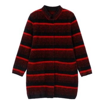 A new style of winter coat imitating mink fur for moms, a stylish and noble autumn and winter women's top for middle-aged and elderly women details Picture