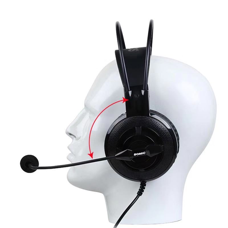 93USB interface unidirectional convertible microphone computer human-computer dialogue student oral English test headphones Specification image