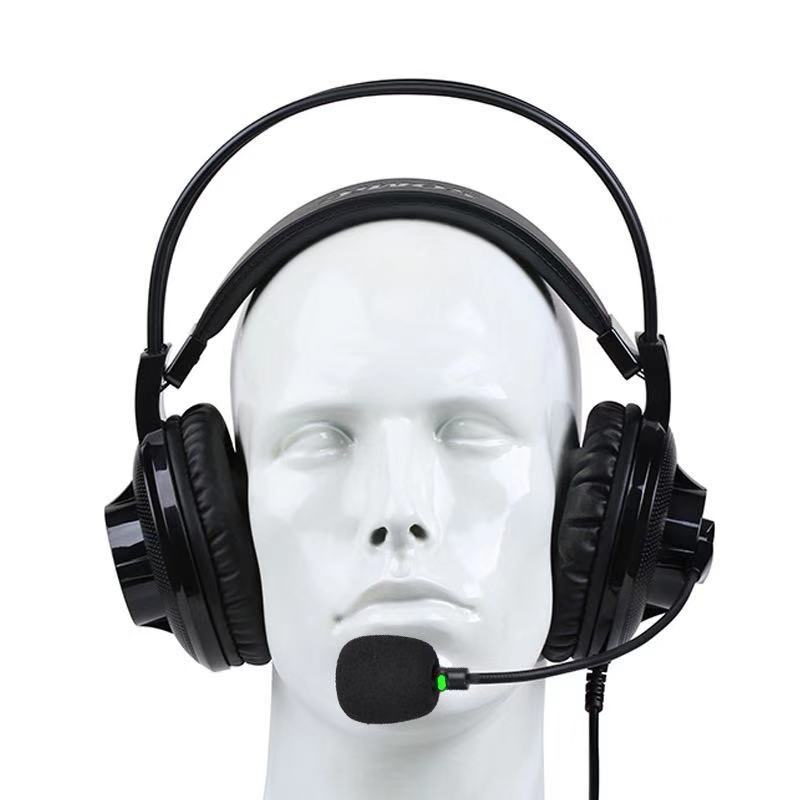 93USB interface unidirectional convertible microphone computer human-computer dialogue student oral English test headphones details Picture