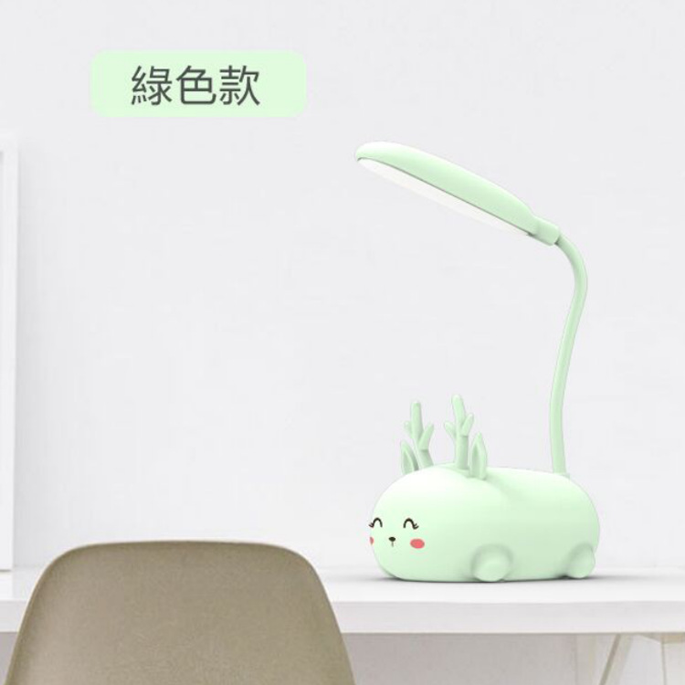LED desk lamp for bedroom eye protection, cartoon charging desk lamp for study, student reading and writing lamp, dormitory night light, folding Specification image