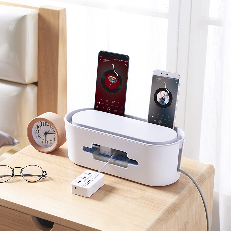 Large Power Socket Storage Box Cable Organizer Box Desktop Computer Cable Organizer Box Cable Organizer Box Item Picture