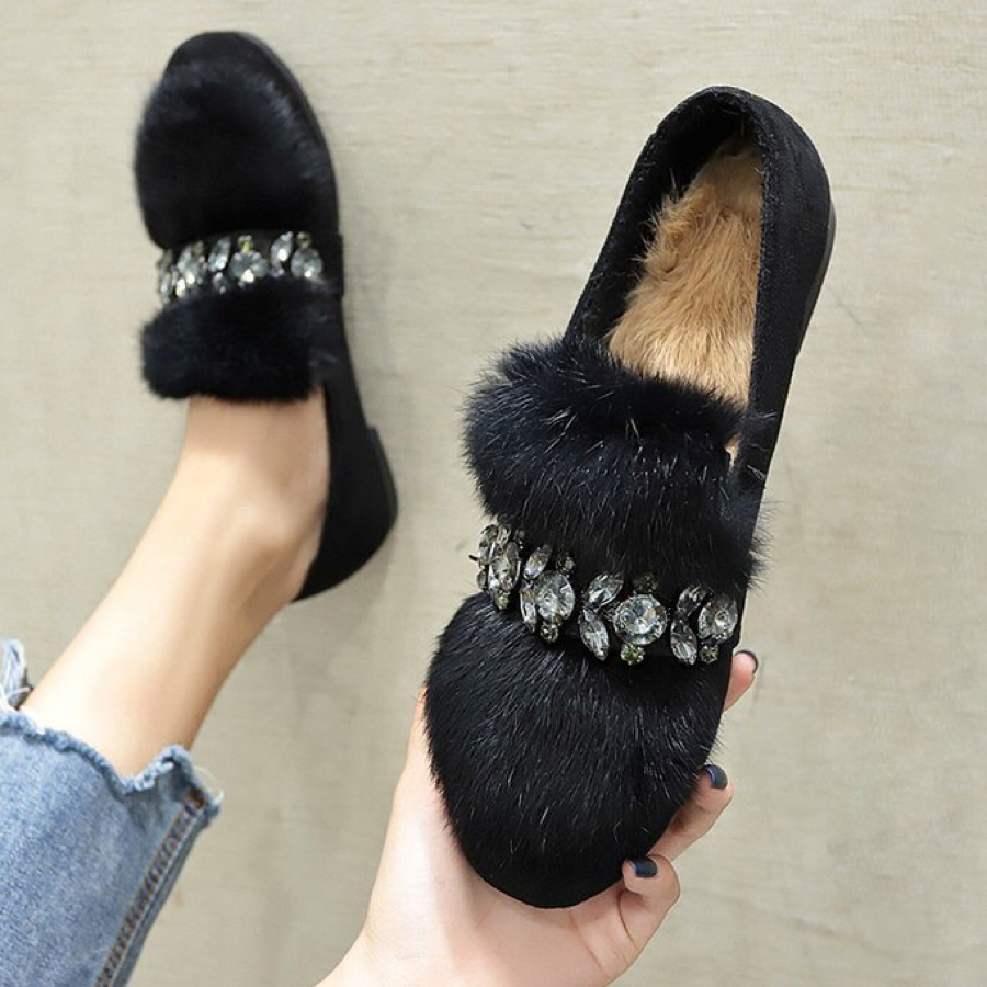 毛毛鞋毛单鞋产品图