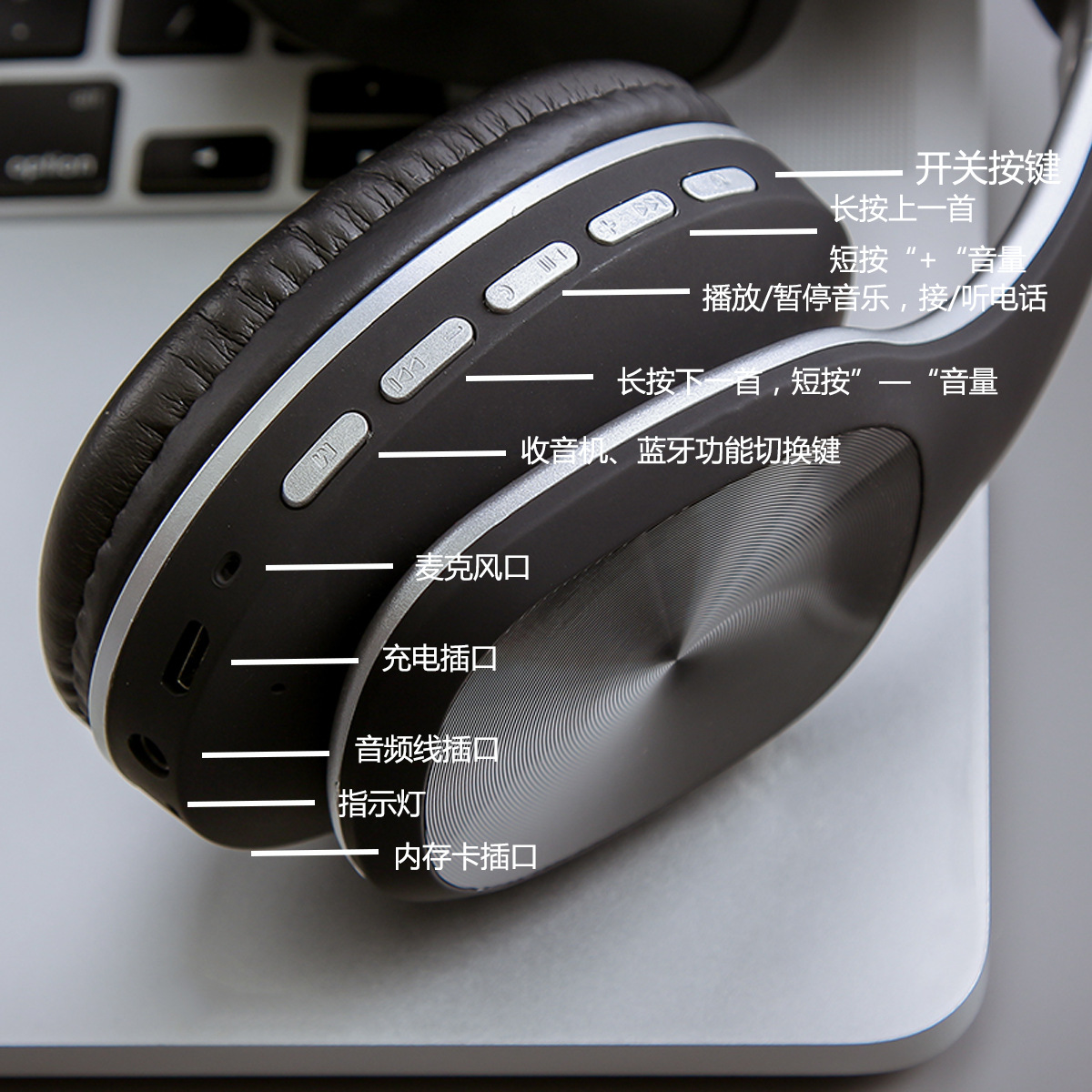 Gjby CA-019 Fashion headset wireless Bluetooth headset with card radio multi-function new launch Application Scenario