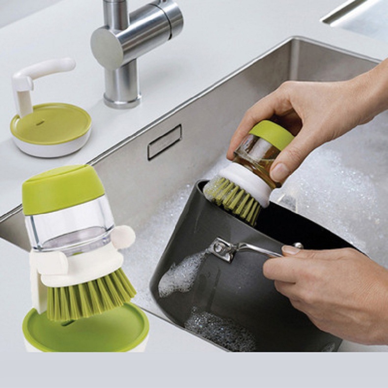 Soap brush Dishwashing liquid dish soap pot Dishwashing pot Dishwashing utensils Dishwashing kitchen cleaning brush