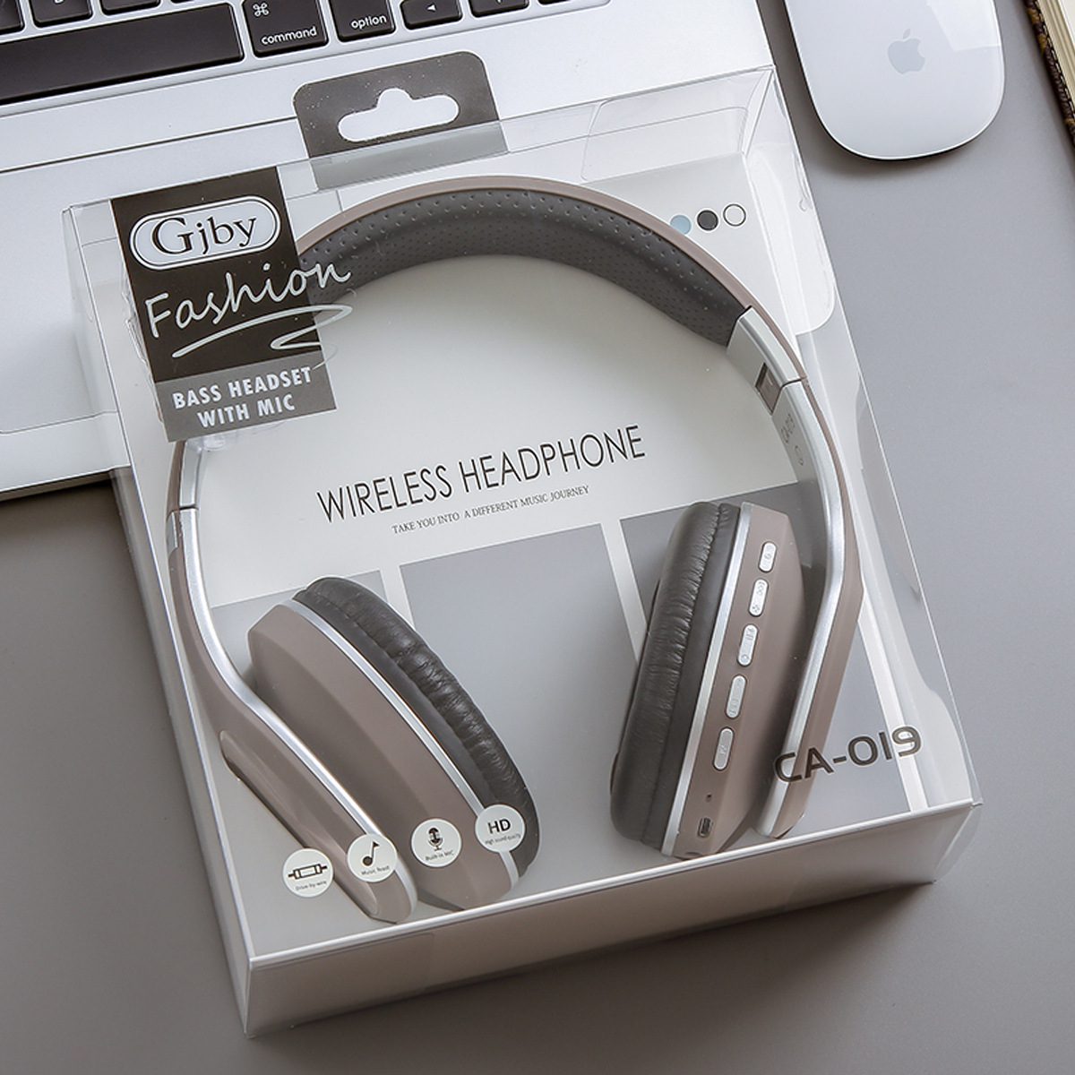Gjby CA-019 Fashion headset wireless Bluetooth headset with card radio multi-function new launch Specification drawing