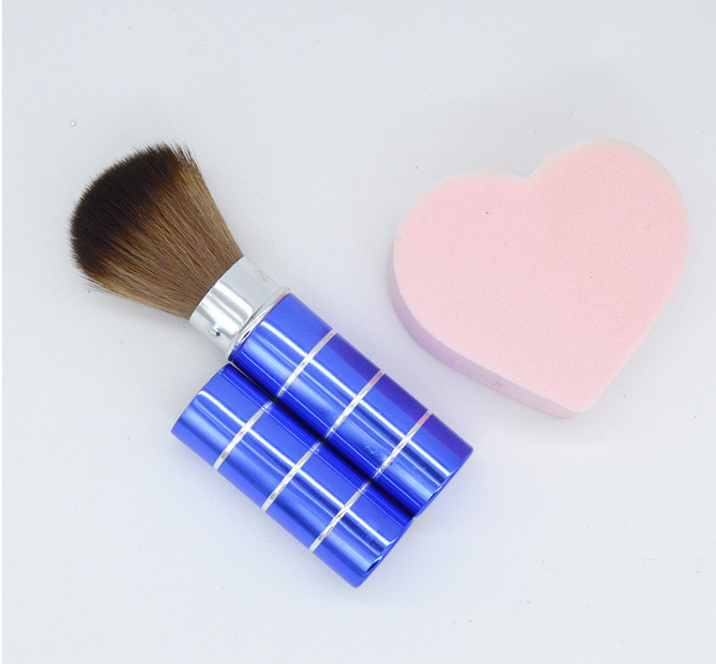 Factory direct metal retractable brush Blush brush retractable makeup brush Retractable makeup brush Single makeup brush rouge brush thumbnail