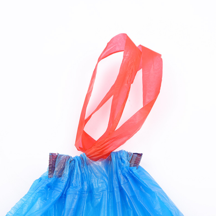 Factory direct sales of drawstring garbage bags, colored point-break hand-held garbage bags, automatic sealing thickened kitchen garbage bags Application Scenario