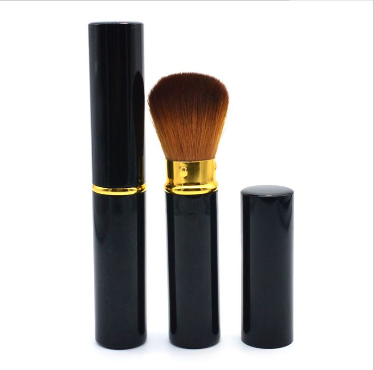 Metal retractable brush makeup brush Retractable brush makeup beginners apply makeup brush paint