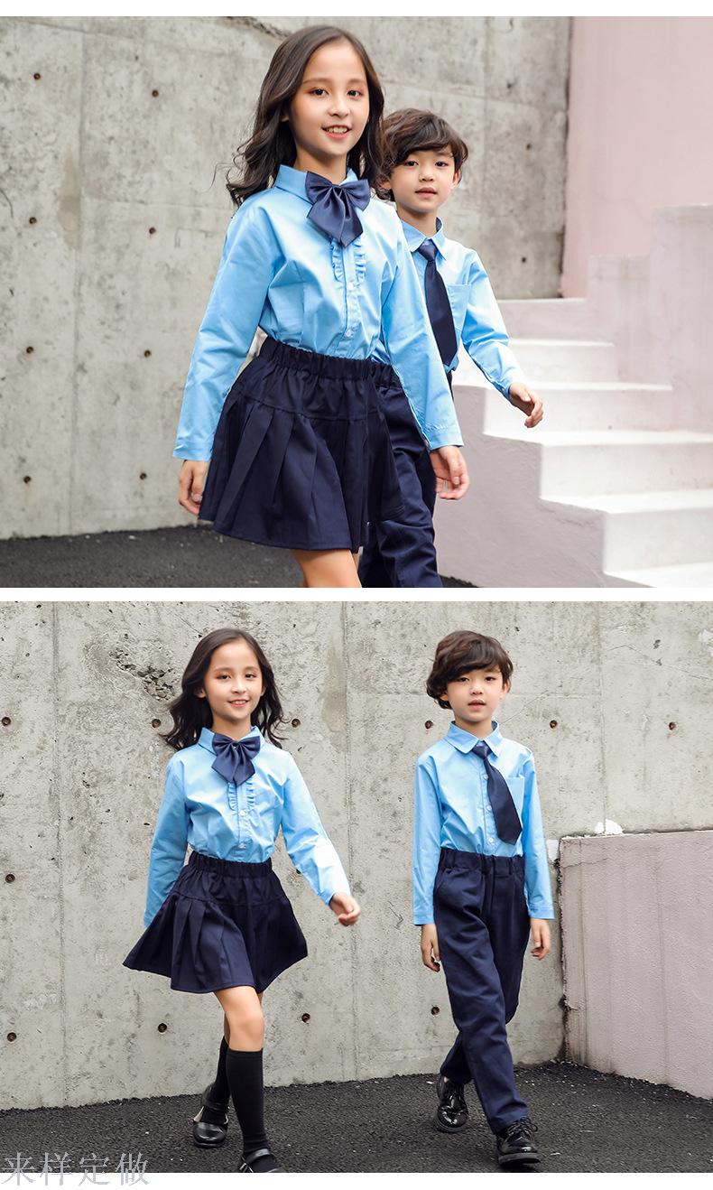 秋冬校服三件套毛衣新款儿童长袖针织衫开衫套装小学生幼儿园园服细节图