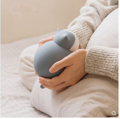 Y2优贰猫咪热水袋创意硅胶可爱注水暖水袋厂家直销迷你便携暖手宝产品图