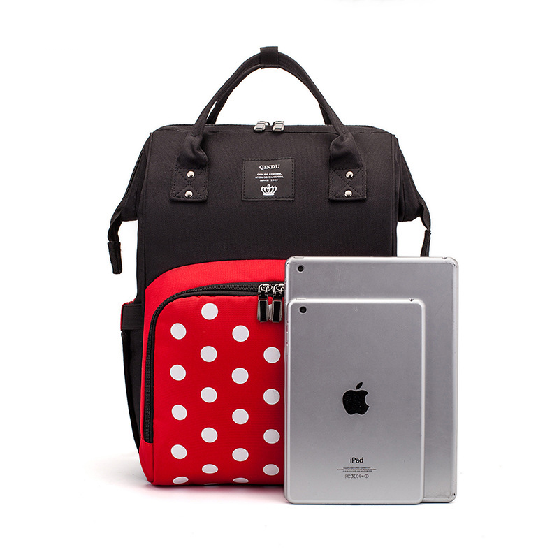 Mummy Bag, multi-functional large-capacity mother and baby bag, fashionable mom bag, waterproof baby bag, casual backpack Specification image