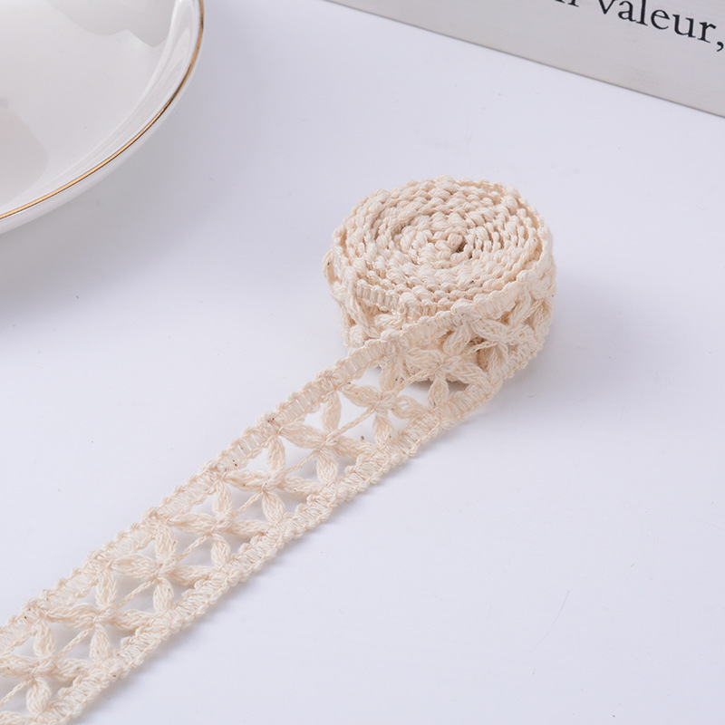 Manufacturers Direct Supply Of Small Broomstick Hanging Rib Lace All Cotton Fringe Lace Mesh Knot Must Be Tied By Hand Specification drawing