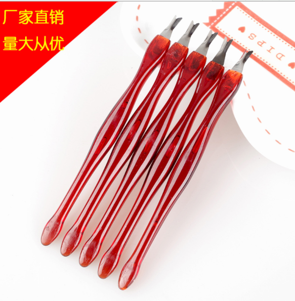 Nail tool Stainless steel cuticle fork Nail cuticle push exfoliating manicure cuticle pin cuticle tool