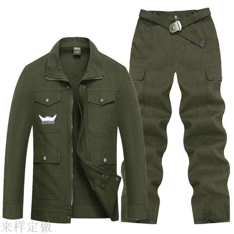 境专供工作服套装男劳保服秋冬季棉耐磨工地工装电焊工作服男