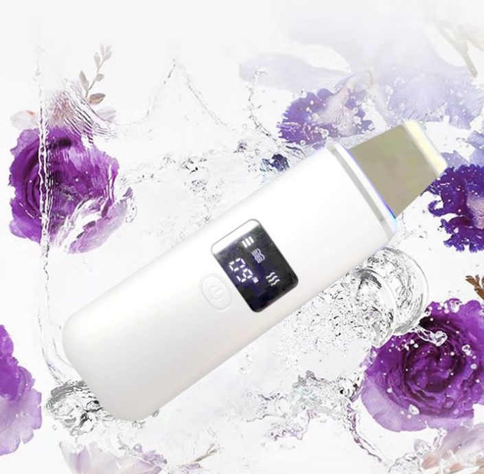 厂家直销 铲皮机 超声波美容仪器导入离子 去黑头 毛孔清洁器白底实物图