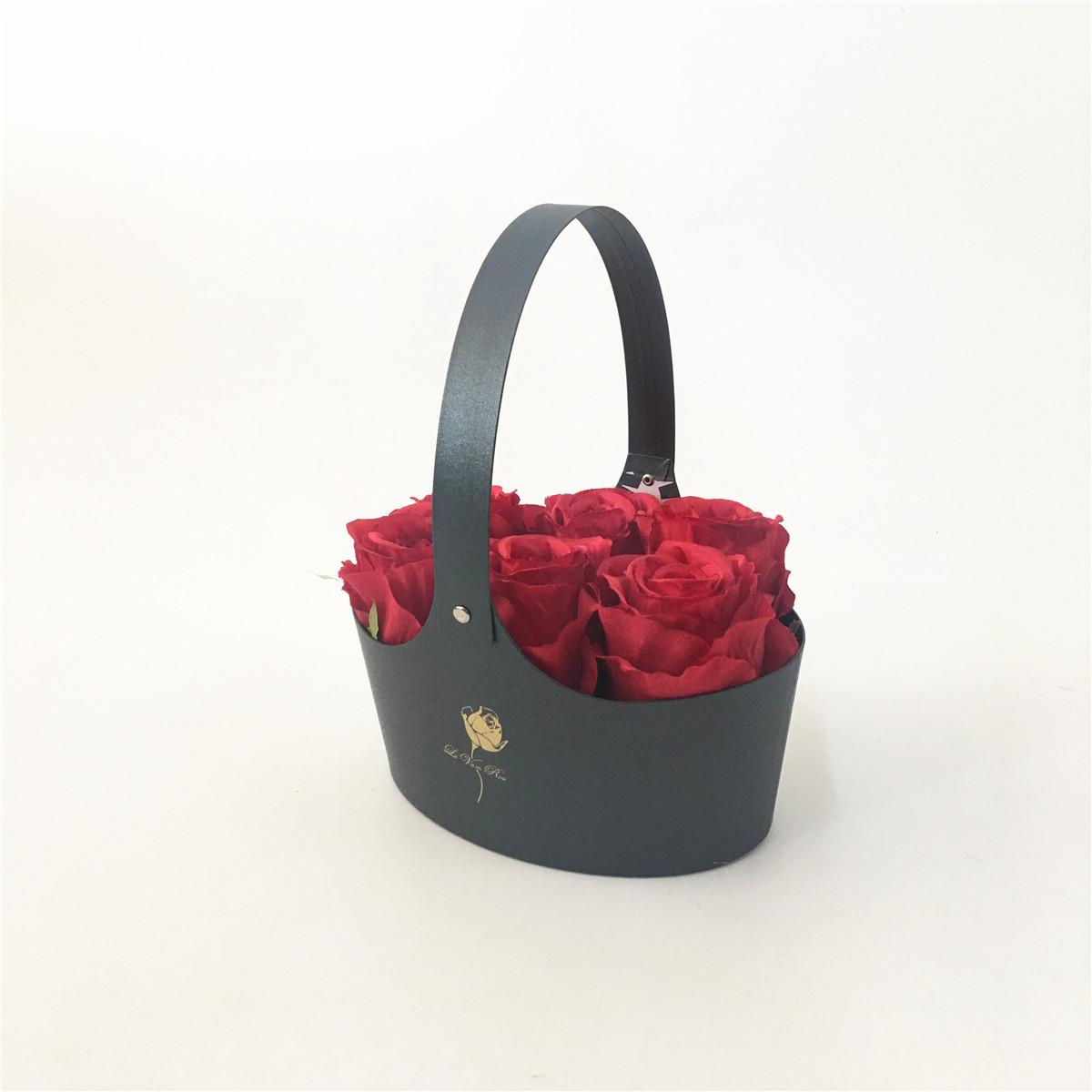 Spot Valentine's Day flower gift box Immortal flower box flower basket portable flower gift box soap flower box manufacturers direct sale